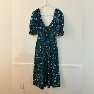 Hill House The Ophelia Dress - Moody Floral Poplin